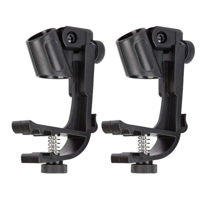 Holder Holder Adjustable Pair Clips 1 Microphone Shockproof Mic Snare Anti-slip Stand Mount Drum Clamp Guitar New Clip