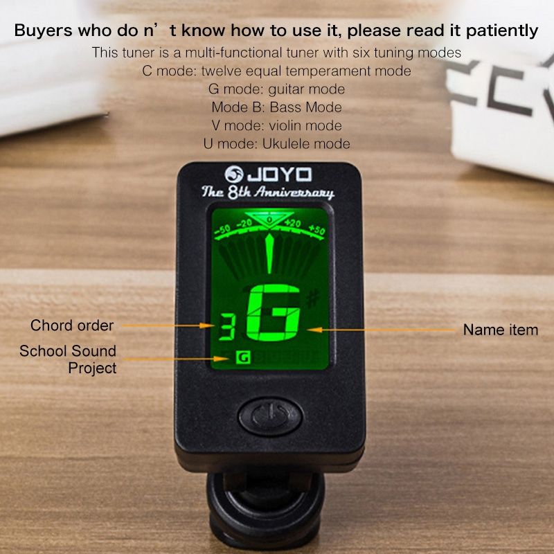 JOYO JT-01 Multi-Function Digital Display Electronic Tuner