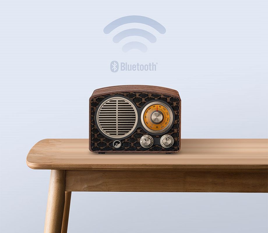 MT1-Mini Log Wireless Portable Bluetooth FM Radio Active Speaker