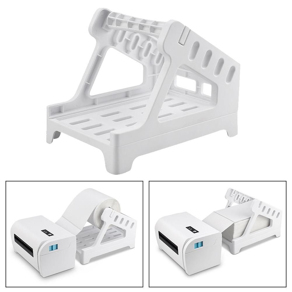 2PCS Universal Fanfold Stand Desktop Printer Thermal Label Holder Storage Accessories Office School-Black