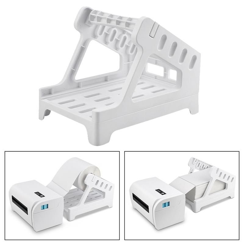 2PCS Universal Fanfold Stand Desktop Printer Thermal Label Holder Storage Accessories Office School-Black
