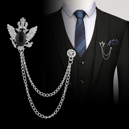 Eagle Design Men's Chain Brooch