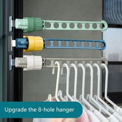 3Pcs Window Frame Clothes Hanging Rack Portable