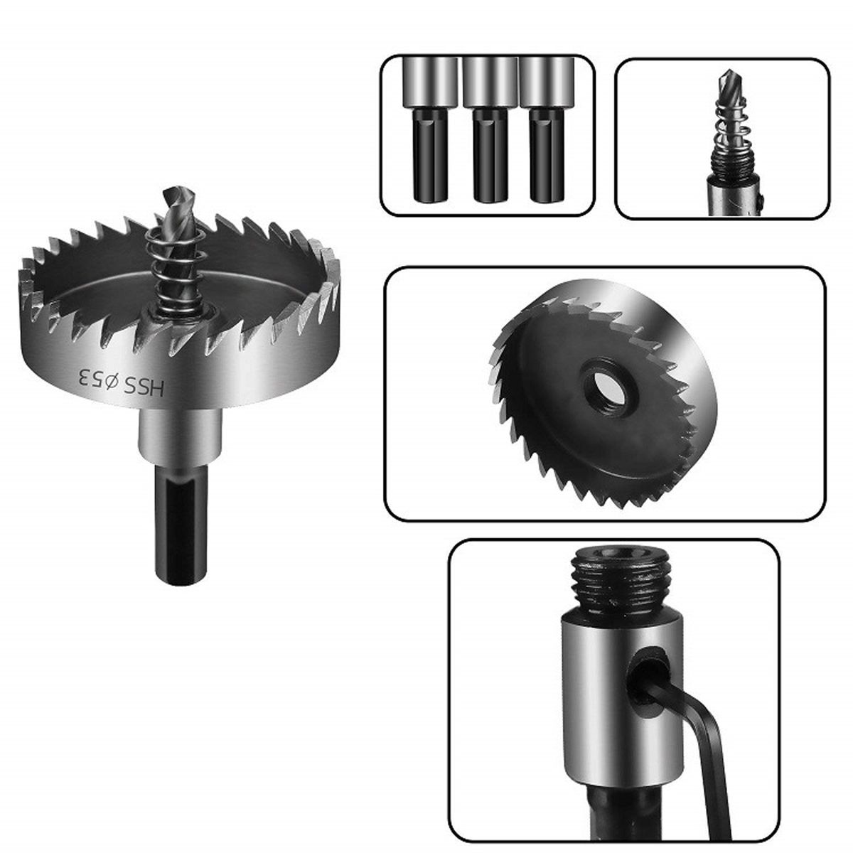 15pcs HSS Drill Bit Hole Saws Set Iron Sheet Hole Drilling