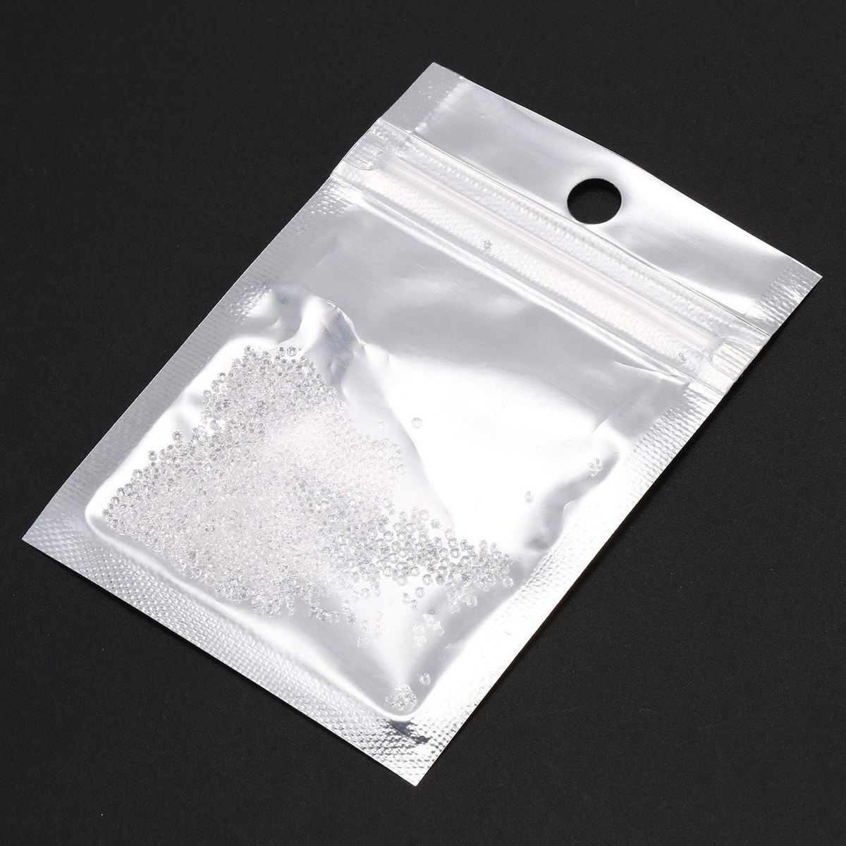 1440Pcs Micro Diamond DIY Nails Rhinestones Crystal Flat Back Non Hotfix Rhinestones Need Glue Nail Art Decoration Cosmetics, White
