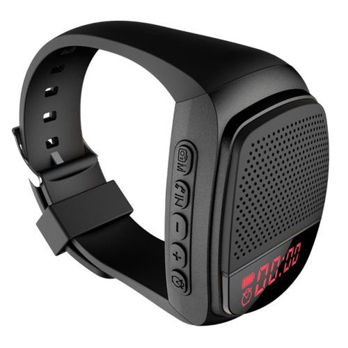 B90 Wrist Watch Bluetooth-Compatible Speaker Music Radio FM USB Charging Portable Outdoor Sports Running Cycling Audio Watches