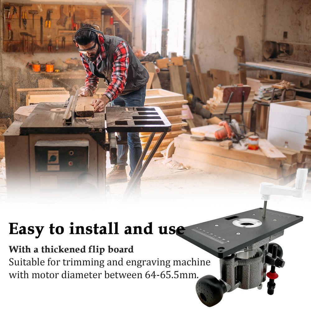 Router Lift Table Aluminum Insert Plate Lifting Platform