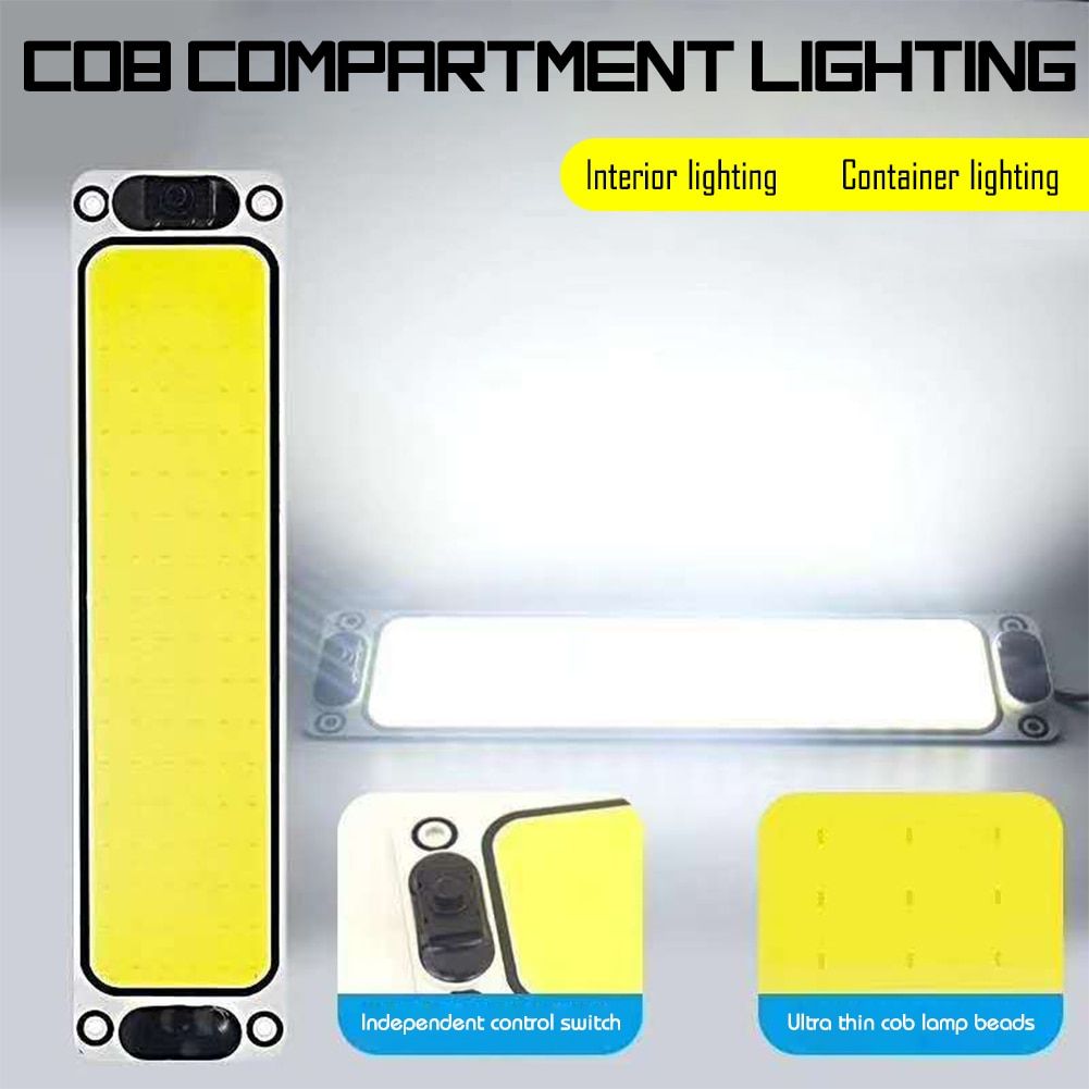 2pcs  Cob 108 SMD Led 12v 24v Panel Dome Lamp Auto Car Interior Reading Plate Light Roof Ceiling
