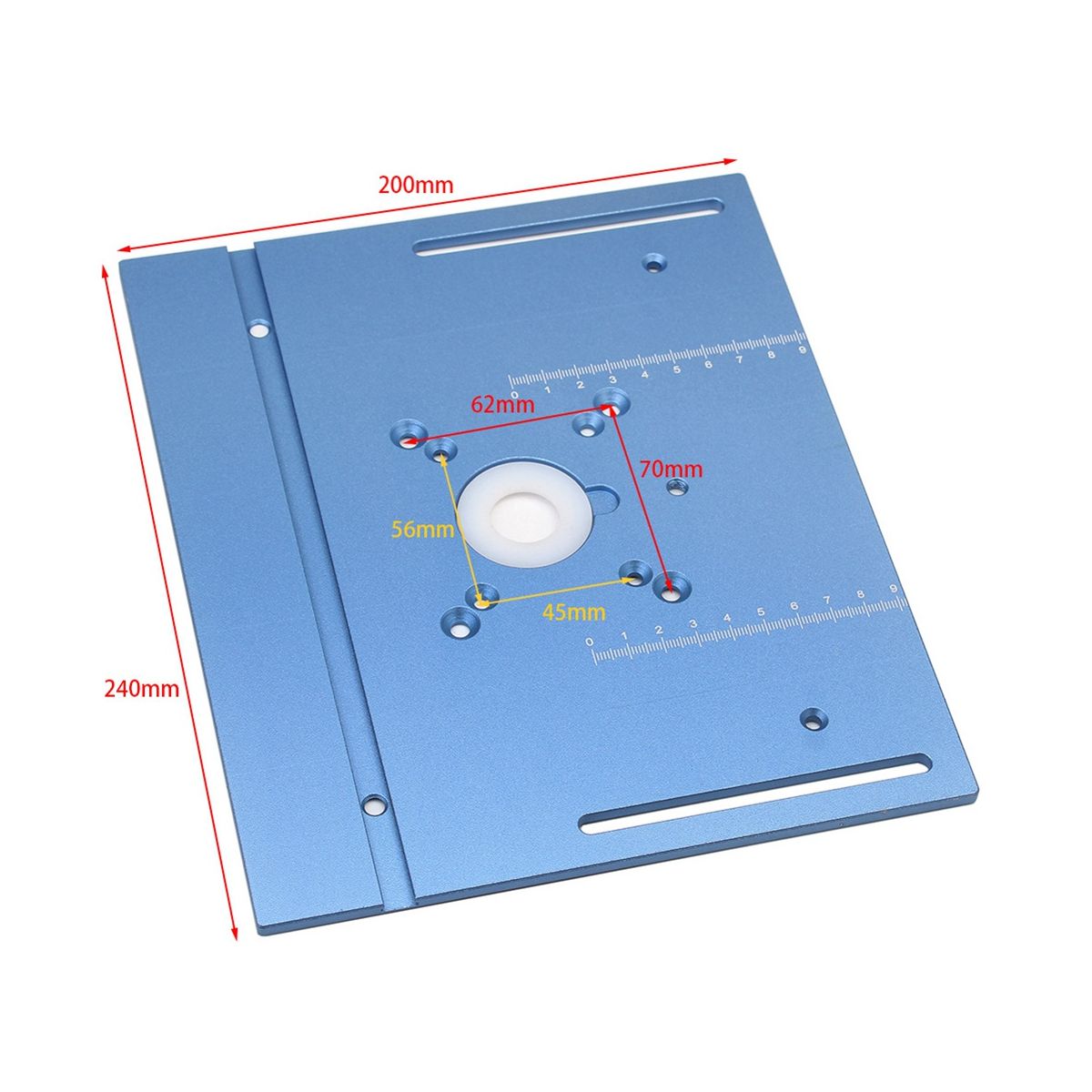 Router Table Insert Plate Woodworking Trimmer Electric Wood Milling Flip Plate for DIY Working Benche