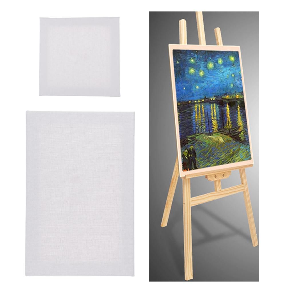2Set Blank Painting Canvas  Cotton Board Wooden