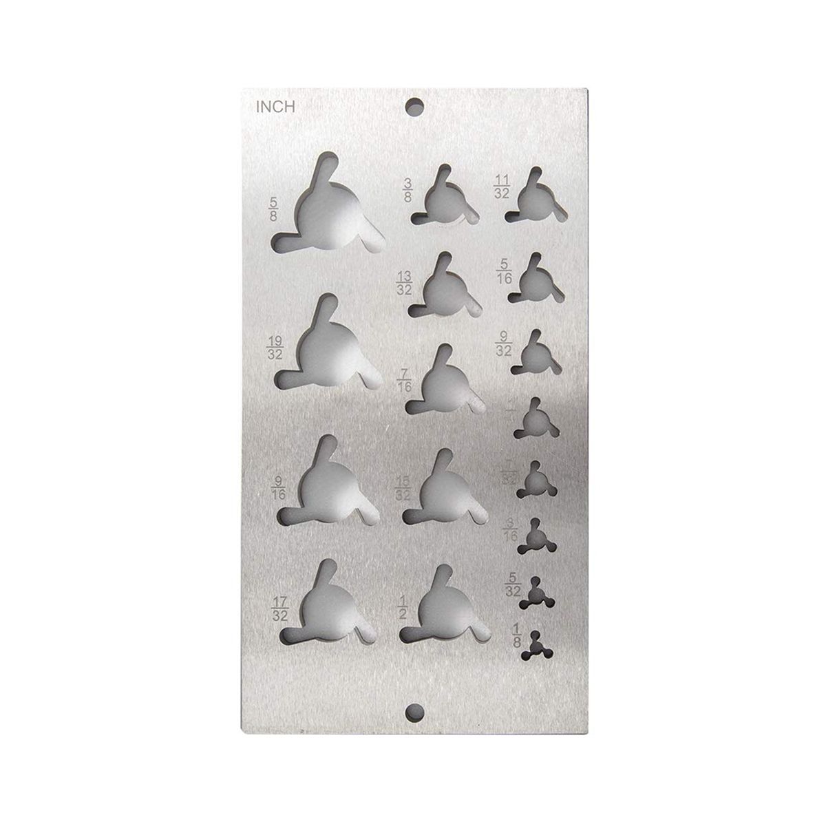High Speed Steel Dowel Plate 17 Holes (English System) Steel Dowel Plate Plum Bossom Holes Dowel Maker