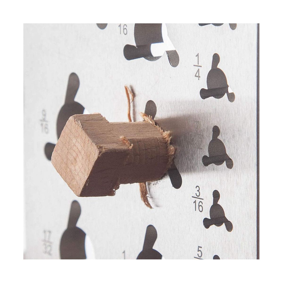 High Speed Steel Dowel Plate 17 Holes (English System) Steel Dowel Plate Plum Bossom Holes Dowel Maker