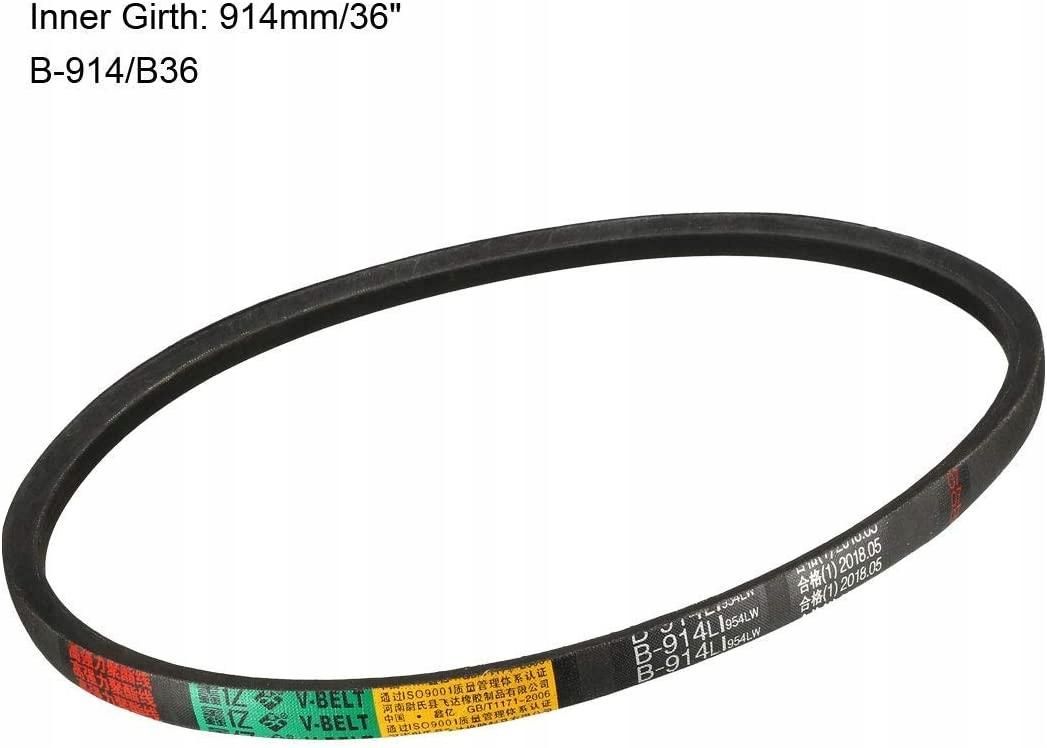 B-914 / B36 Triangular belt with inner circumference Rubber drive belt 36 inch
