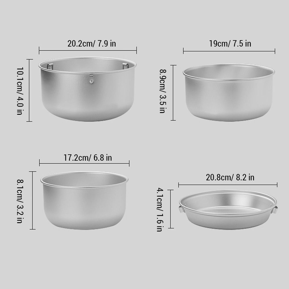 10pcs Camping Stove Kit Camping Pot Pan Stove Set For