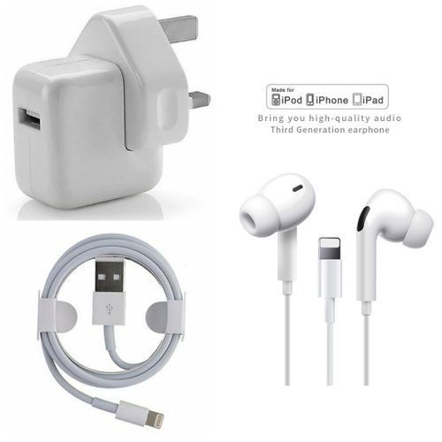Flash Charger Fast Charging IPHONE Lighten  Cable And Free Earpiece For Iphones Official