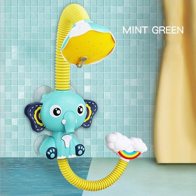 Baby Bath Shower Head Water Squirt Faucet Spout For Blue
