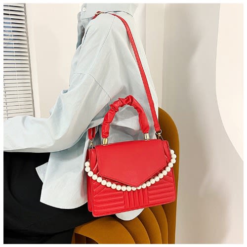 Classic Female Handbags Single Shoulder Messenger Bag-red