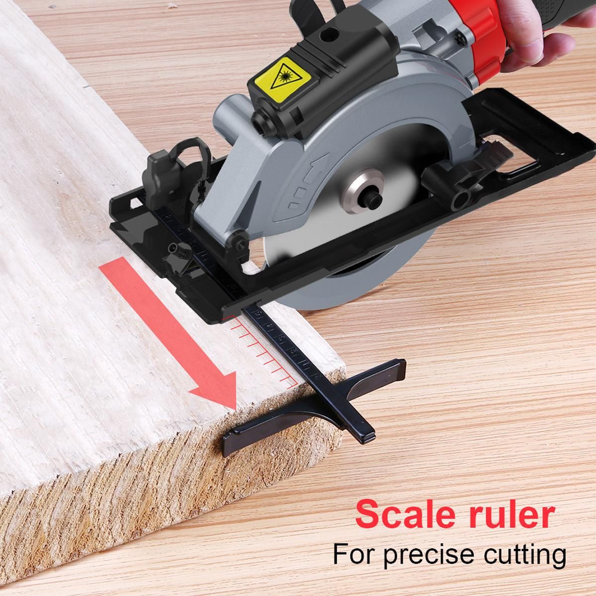 Mini Circular Saw,  750W  6.2A  3500RPM Compact Circular Saw with Laser Electric Saw with 3 Saw Blades Cutting Depth 90° (48mm), 45° (32mm) Ideal for Wood, PVC Pipe, Soft Metal, Tile, Plastic