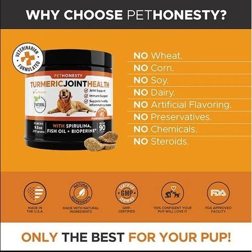 Turmeric Joint Health Chews For Dog 90Count