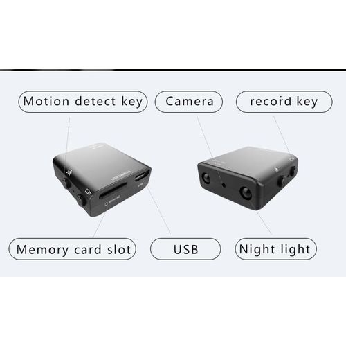 Mini Camera XD IR-CUT Smallest 1080P Full HD Camcorder Infrared Night Vision Micro Cam Motion Detection DV Camera(X10 With Battery)