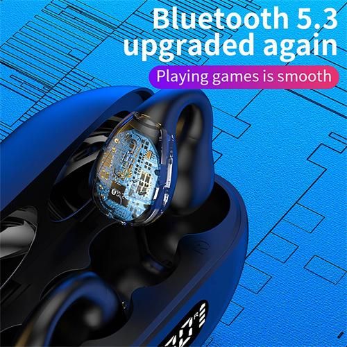 Q80 Wireless Bluetooth 5.3 Headphones Bone Conduction Headphones Sports Earbuds for Android ios