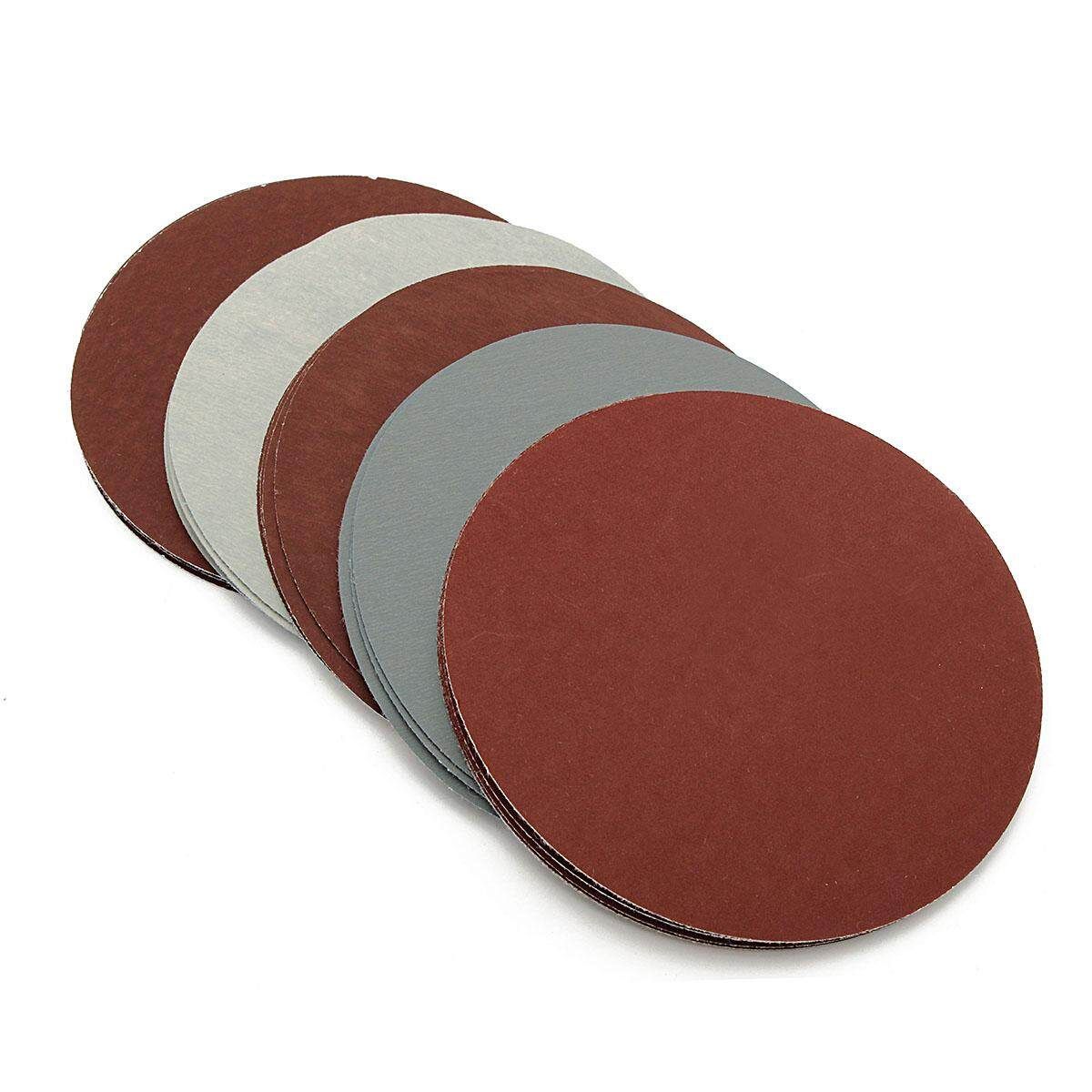 100X 5'' Round Grit 1000 1500 2000 2500 3000 Sanding Discs Hook Loop Sandpaper