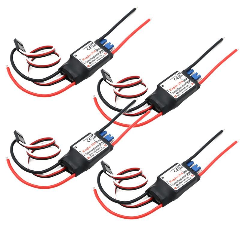 Eagle 20A 30A 23S Brushed ESC Speed Controller 5V 1A BEC 2kHz PWM For RC 370 380 390 280 270 Airplane Toys
