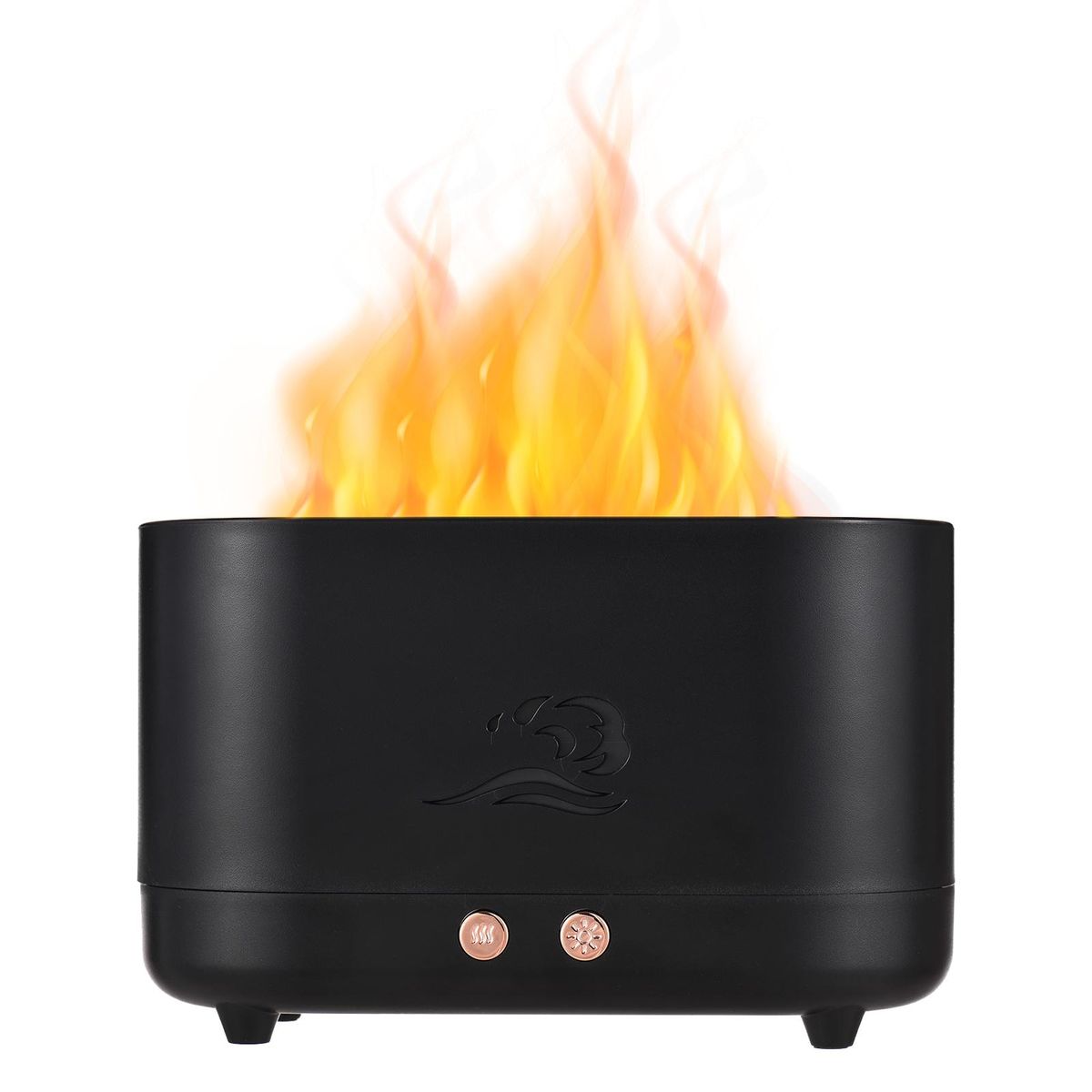 3-in-1 Essential Oil Diffuser Flame Light with 2 Brightness 225ml Aromatherapy Mist Humidifier Quiet Aroma Air Diffuser Aroma Humidifier with Auto Shut-Off Protection for Home Bedroom Living Room Study Office Yoga Spa USB Pow