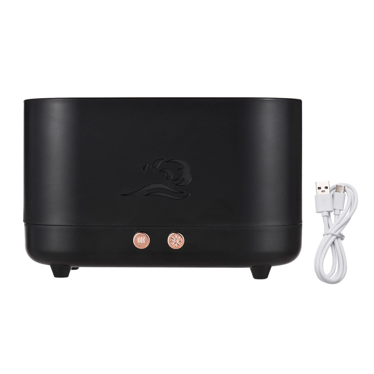3-in-1 Essential Oil Diffuser Flame Light with 2 Brightness 225ml Aromatherapy Mist Humidifier Quiet Aroma Air Diffuser Aroma Humidifier with Auto Shut-Off Protection for Home Bedroom Living Room Study Office Yoga Spa USB Pow