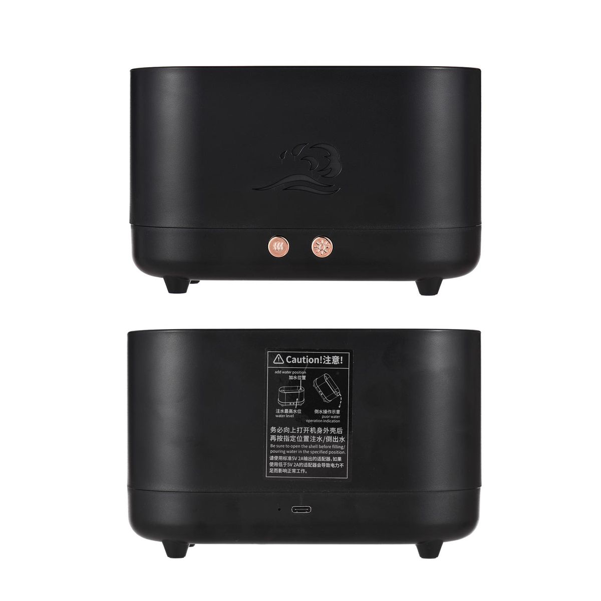3-in-1 Essential Oil Diffuser Flame Light with 2 Brightness 225ml Aromatherapy Mist Humidifier Quiet Aroma Air Diffuser Aroma Humidifier with Auto Shut-Off Protection for Home Bedroom Living Room Study Office Yoga Spa USB Pow