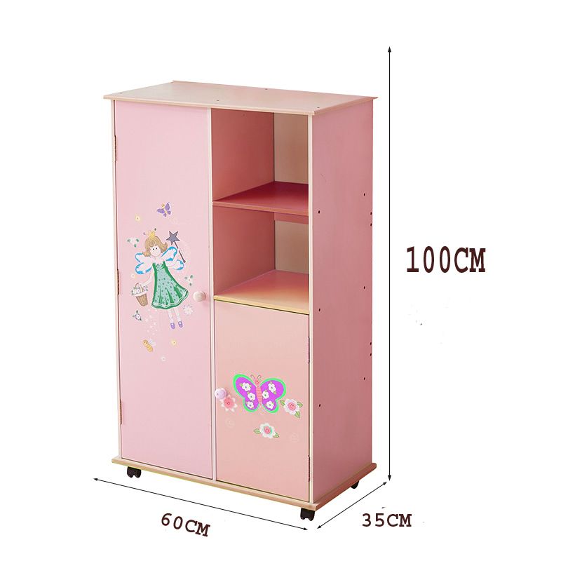 PORTABLE WOODEN KIDS Cabinet Wardrobe BABY WARDROBE