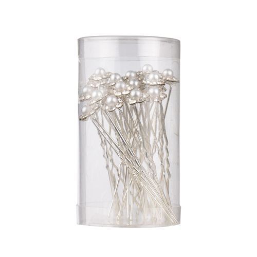40pcs Bridal Clear Crystal Rhinestone U-shaped Hair Pins
