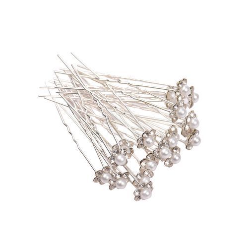 40pcs Bridal Clear Crystal Rhinestone U-shaped Hair Pins