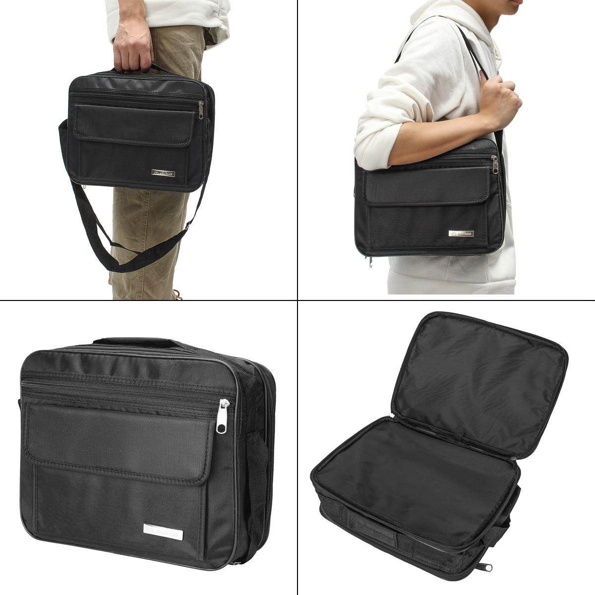 Italian Design BLACK LEATHER BIBLE COVER SidePocket Book Case Cross Zipper