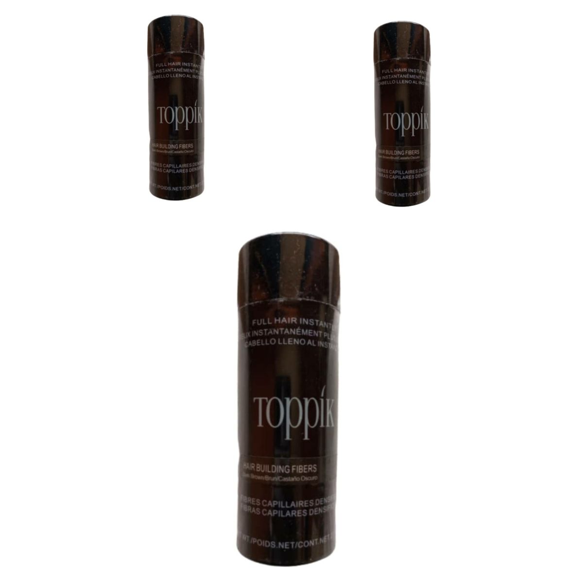 Dark Brown Hair Fiber 3pcs