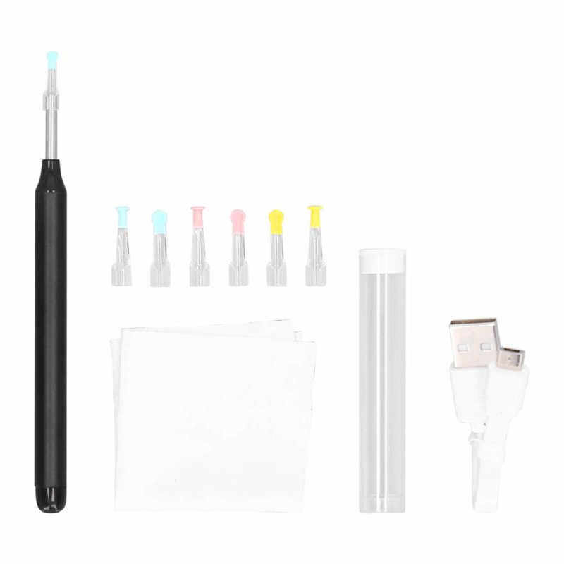Ear Wax Removal Tool Camera Cleaner Earwax Remover Kit Wireless Visible Otoscope For Smartphone Ear Cleaner-black