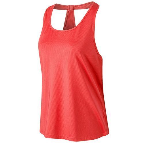 Women's Sports Blouse Breathable Fitness Vest Running Sleeveless Top（Red）