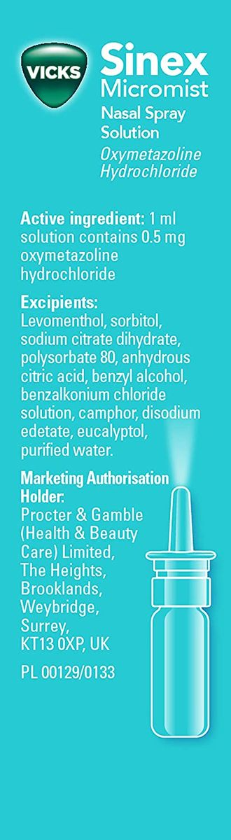 Micromist Nasal Pump Spray 15ml