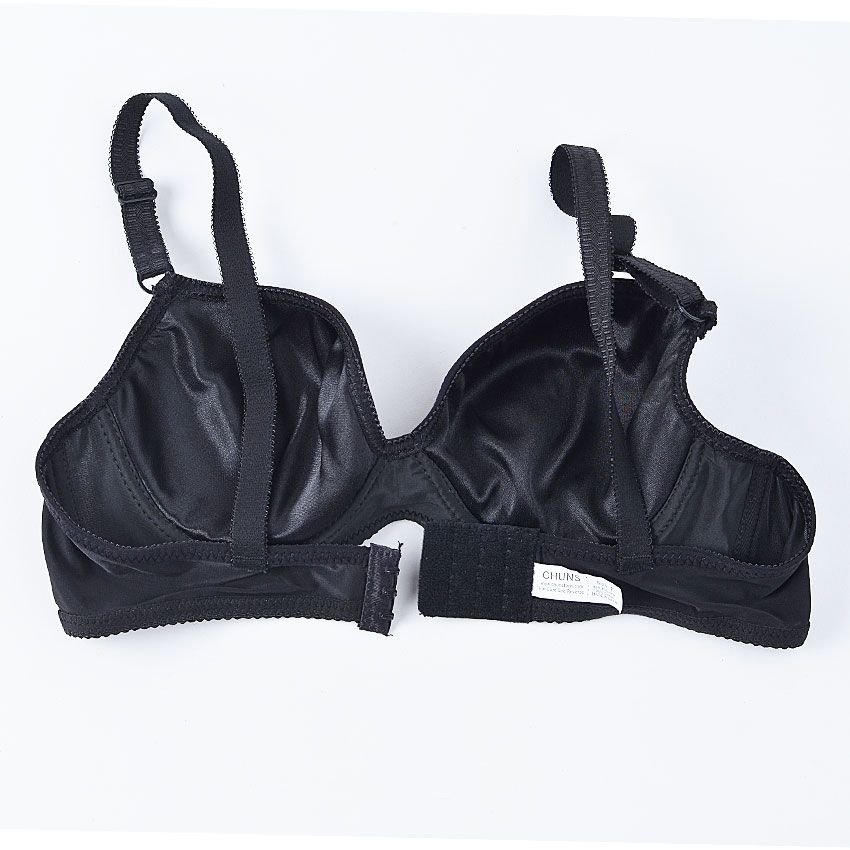 Chuns Women Black Lace Embroidered Sexy Brassiere