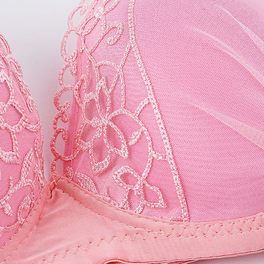Chuns Women's Lace Embroidered Push-Up Padded Brassiere