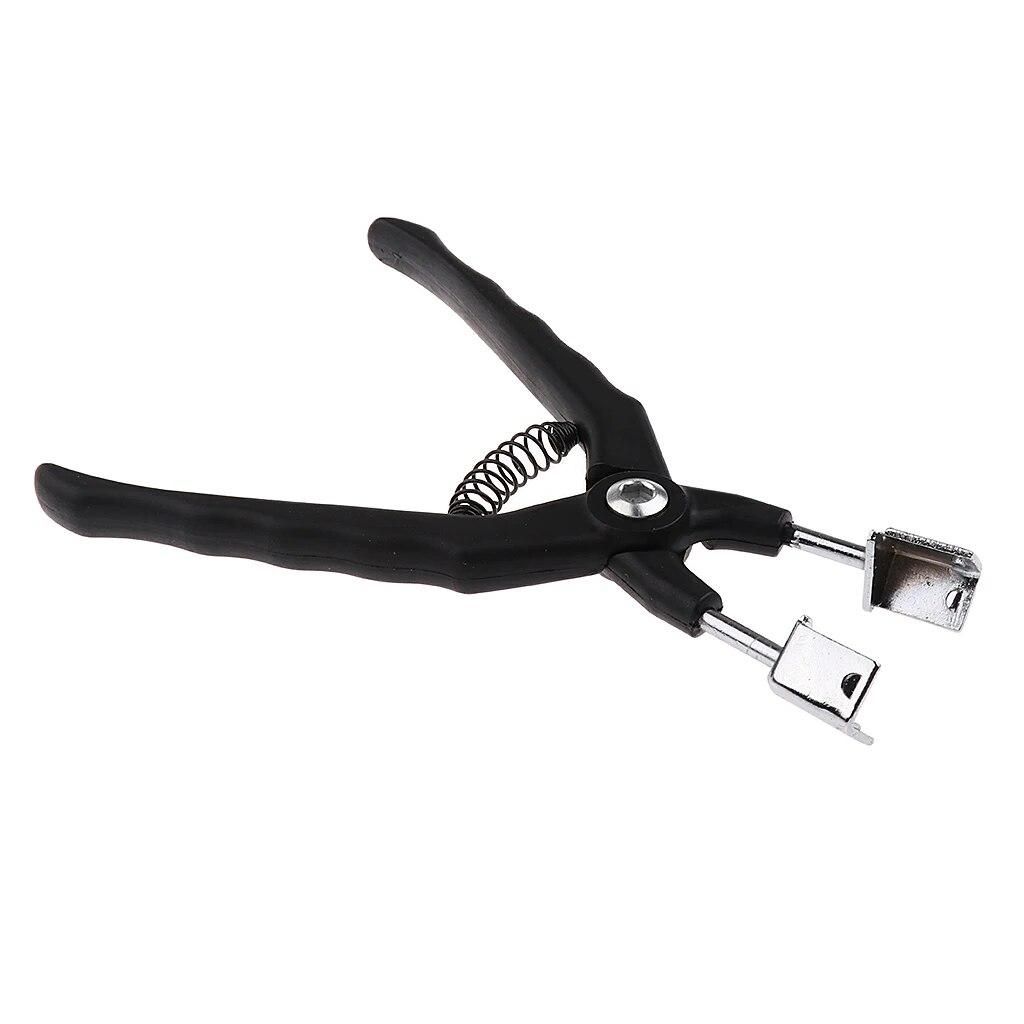 Heavy Duty Automotive Relay Fuse Installation Remover Pliers Car Puller Straight Jaws Black Color - Spring Loaded