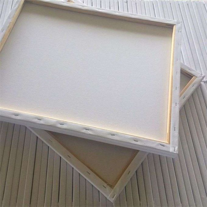 White Blank Canvas Board Wooden Frame For Oil / Acrylic Painting