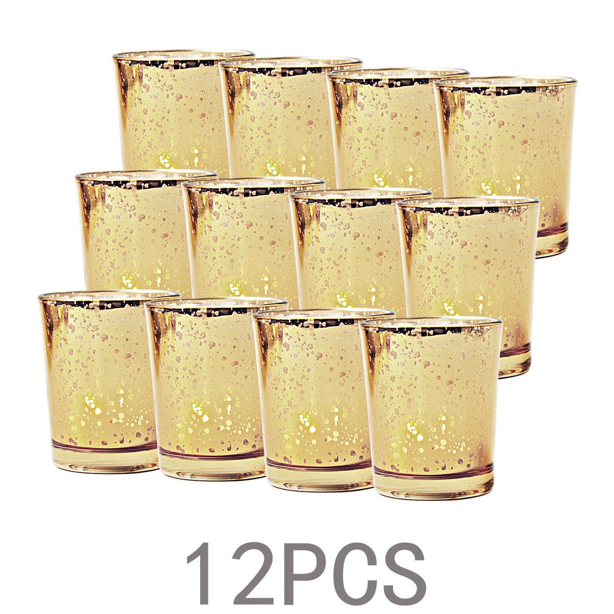 Golden Silver GlCandle Jar Holders Making Cup European Ity