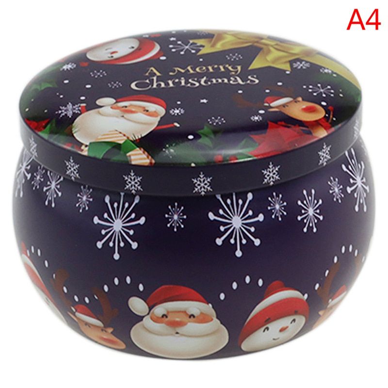 Christmas Candle Jar Christmas Scented Candle Tin Jar Wax