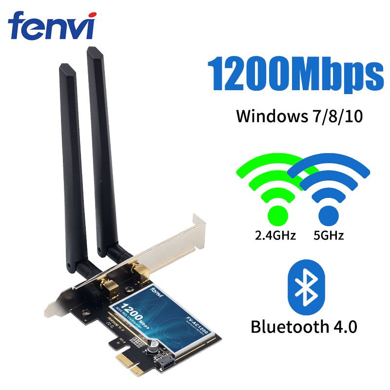 Dual Band 1200Mbps Wireless PCI-e Desktop 802.11ac Wlan