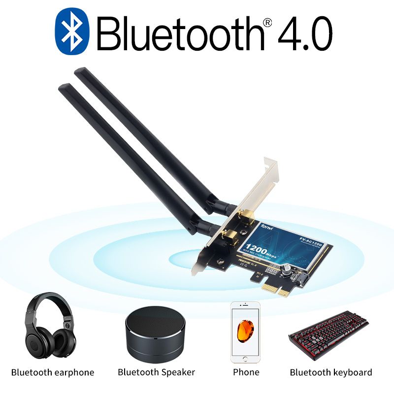 Dual Band 1200Mbps Wireless PCI-e Desktop 802.11ac Wlan