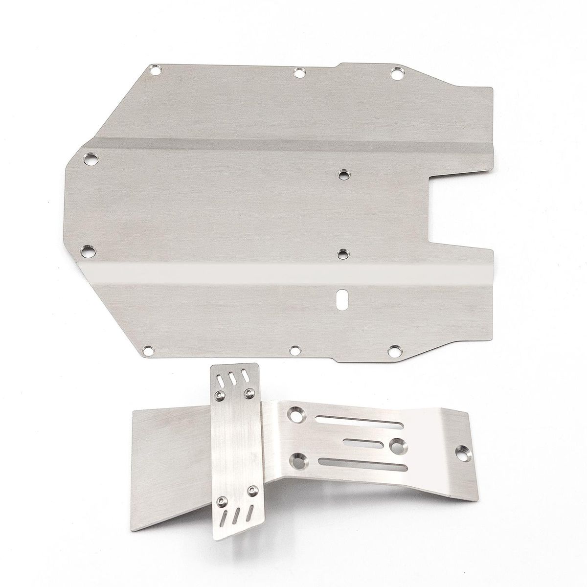 Chassis Armor Protector Skid Plate Remote Control Car Upgrades Parts Stainless Steel Replacement For Yikong DF7 1/7 Short Course Truck