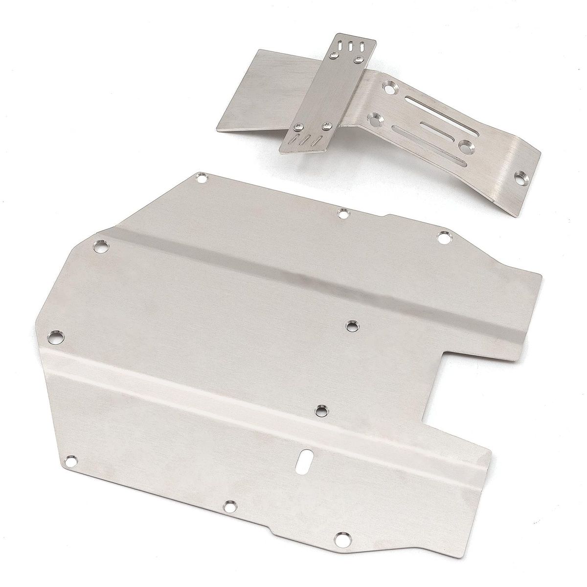 Chassis Armor Protector Skid Plate Remote Control Car Upgrades Parts Stainless Steel Replacement For Yikong DF7 1/7 Short Course Truck