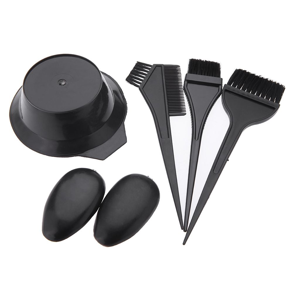 5Pcs Hairdressing Brushes Bowl Combo Salon Hair Color Dye