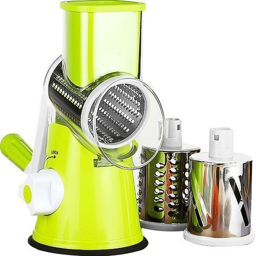Grater For Vegetables Multifunctional Manual Vegetable Cutter Slicer Peeler Shredder Chopper Kitchen Gadgets Roller Mandoline(Light Green)